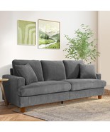 87&quot; Corduroy Sofa,3 Seater Sofa Extra Deep Seats,Neche Comfy Upholstered... - $8,488.90 MXN