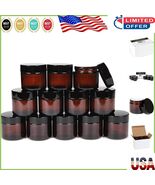 Compact 2 oz Amber Glass Jars with Inner Liners - Perfect for Travel &amp; S... - $47.37 CAD