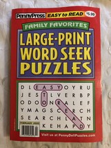 Penny Press Family Favorites LARGE-PRINT Word Seek  Magazine Puzzles Feb 2020 - £12.60 GBP