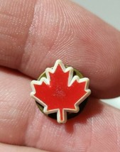 Maple Leaf  Canada Vintage Enamel Lapel Pin - $9.99
