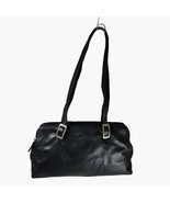 Aigner Hand Bag Shoulder Satchel Leather Black Double Top Handle Multi S... - £14.70 GBP