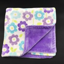 Little Miracles Baby Blanket Floral Purple Aqua Green White 2016 - £48.06 GBP
