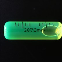 Level Glass Vial, Spirit Bubble Level, Accurate, No nib, Green - $6.80