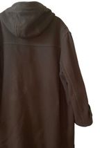 LL Bean Hood Wool Duffle Toggle Coat Jacket Plaid Lining Mens XL THINSULATE image 9