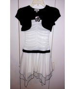 PHILLY GIRL&#39;S BLACK/WHITE DRESS-12-SLEEVELESS W/CROPPED ATTACHED SS JACK... - $22.77 CAD