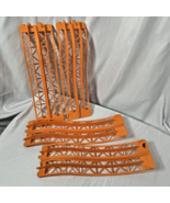 4 Mattel Switch N Go Parts Lot Track Action Bridge Pieces Orange 1965 - $22.99