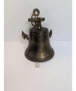 Brass Nautical Boat Bell Anchor Functioning Wall Decor Vintage  - $60.93 CAD