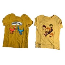 Cat &amp;Jack Medium Mustard/Light Mustard Tee Shirts For Kids 18 Months 2 Tee Shirt - £6.15 GBP