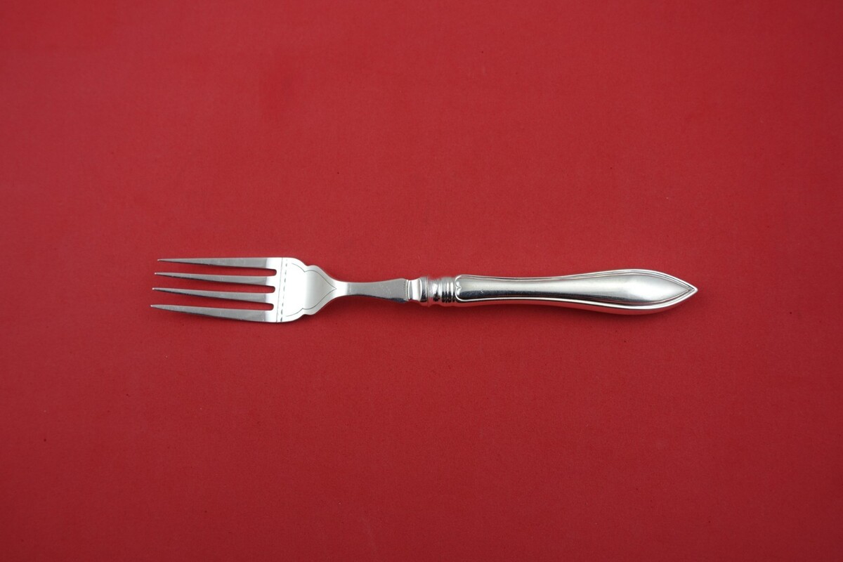 Norman by Birks Sterling Silver Fish Fork HH Original Bright Cut 7 5/8&quot; - $107.91
