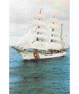 USCGC Eagle WIX-327 Coast Guard Training Sailing Ship postcard - $6.44