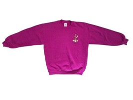 Vintage 90s Wile E. Coyote Jerzees Crewneck Sweatshirt Women&#39;s L Warner ... - $22.80