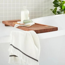 Slatted Wood Bathtub Tray - Hearth &amp; Hand™ with Magnolia: Freestanding B... - $531.23 MXN