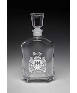 Reilly Irish Coat of Arms Whiskey Decanter (Sand Etched) - $64.05 CAD