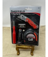Sheffield Tools 11 Piece Took Set Box Cutter Tape Measure ++ #60031 - $19.07 CAD