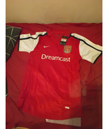 New Arsenal dreamcast red retro shirt jersey white 1999 2000 20001 large - $55.00