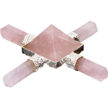Rose Quartz 4 Elements Healing Talisman Pyramid Energy Generator! - £18.51 GBP