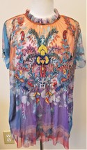 Johnny Was Giana Embroidered Blouse with Slip Sz-XXL Multicolor Floral - £143.41 GBP