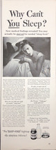 Vintage 1953 Postum Sleep Food Print Ad Art  Why Can&#39;t You Sleep? - $4.96