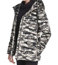 DKNY Womens Sport Camo Print Velvet Hooded Jacket Size Small Color Camo - £147.75 GBP