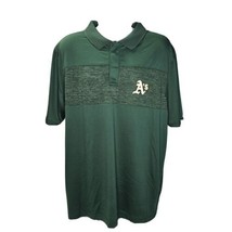 Oakland Athletics A&#39;s Polo Shirt Mens XXL Green MLB Baseball Genuine Merchandise - £17.08 GBP