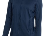 NWT STELLA PARKER Navy Blue Ruffle Golf Tennis Long Sleeve Zip Jacket M ... - £40.30 GBP