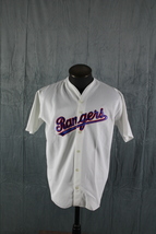 Texas Rangers Jersey (VTG) - Home White Jersey by CCM - Men&#39;s Extra-Large - £76.40 GBP