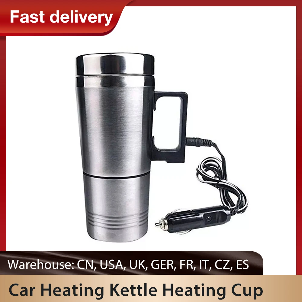 Ting electric car kettle travel coffee mug car water keep warmer kettle boiling 12v 24v thumb200