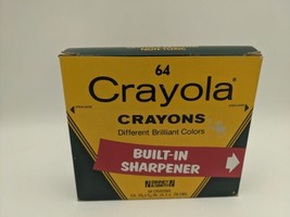 Vintage Crayola Crayons 64 Box Sharpener 8 Discontinued Colors 1990s See Details - $24.75