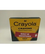 Vintage Crayola Crayons 64 Box Sharpener 8 Discontinued Colors 1990s See... - £19.47 GBP