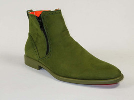 Men's TAYNO Chelsea Chukka Soft Micro Suede Zip up Boot Coupe S Lime image 2