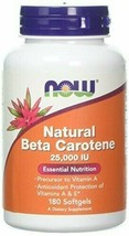 Now Foods Beta Carotene (Natural) - 180 Softgels - £28.06 GBP