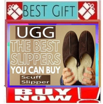✅?Sale⚠️??Ugg Authentic Slippers Scuff Shoes Sz:8 Slippers???Buy Now??️ - £31.16 GBP