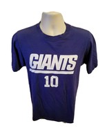 Reebok NFL New York Giants Eli Manning #10 Football Adult Small Blue TShirt - £13.14 GBP