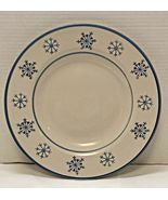 Royal Norfolk BLUE SNOWFLAKE Dinner Plate 11&quot; Blue on Cream - £8.26 GBP