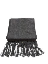 Bolivian Alpaca Wool Woollen Warm Winter Scarf Unisex CHARCOAL - £30.39 GBP