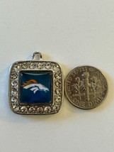 Denver Broncos Teardrop Charm Metal Charms painted - $2.00