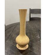 Haeger Pottery Vintage Brown Specked Flower Bud Vase 8¼&quot; - $29.69