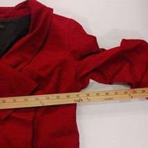 Lafayette 148 New York Women's Red Cotton Blend Closed Pockets Coat Jacket  image 5