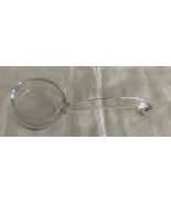 Vintage Small Glass Ladle Condiments Mayo Mustard 5&quot; Curved Handle Etche... - $187.97 MXN