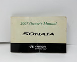 2007 Hyundai Sonata Owners Manual Handbook OEM J01B14007 - £25.11 GBP