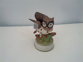 Vintage musical bisque owl plays some enchanted evening made in Taiwan - £16.04 GBP