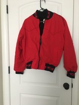 Schaefer Outfitter Men&#39;s Red Zip Up Jacket Coat Size Small - £248.40 GBP
