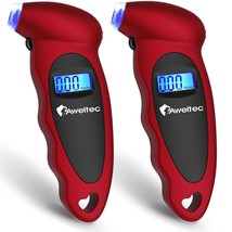 Digital Tire Pressure Gauge Tire Gauge for Car Trucks 150 PSI 4settings 2 Pack - $19.79