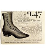 Mooar Bros Dongola Leather Boots 1894 Advertisement Victorian Footwear A... - $28.01 CAD