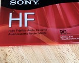 (New)Sony HF 90 Minute High Fidelity Normal Bias Blank Audio Cassette Tape  - $8.59