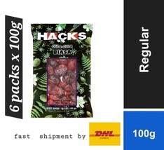6 x 100g HACKS Cough Drop Candy Regular Herbal Flavor Menthol Eucalyptus Aniseed - £54.13 GBP
