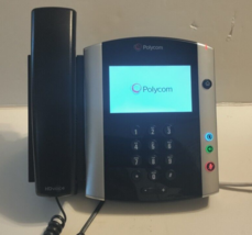 Polycom VVX600 Series Business Phone w/ Stand and Handset #0F452 Tested PoE - £25.80 GBP