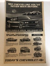 1986 Chevrolet Cavalier Car Vintage Print Ad Advertisement pa21 - £6.19 GBP