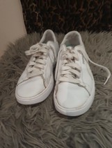 Puma  Womens White Leather Trainers UK Size 7 - £17.06 GBP