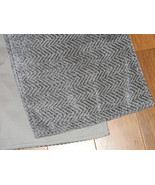 Solid gray chevron pattern soft fabric lined table runner 13&quot; x 70&quot; ~D - $228.43 MXN